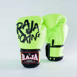 Dámské boxerské rukavice RAJA Graffiti yellow neon