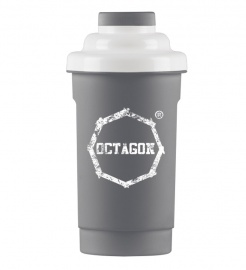Shaker Octagon Logo grey/white 0,5l