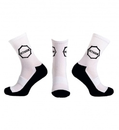 Ponožky Octagon bíločerné logo