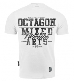 Triko Octagon Mixed Martial Arts white [KOLEKCE 2021]